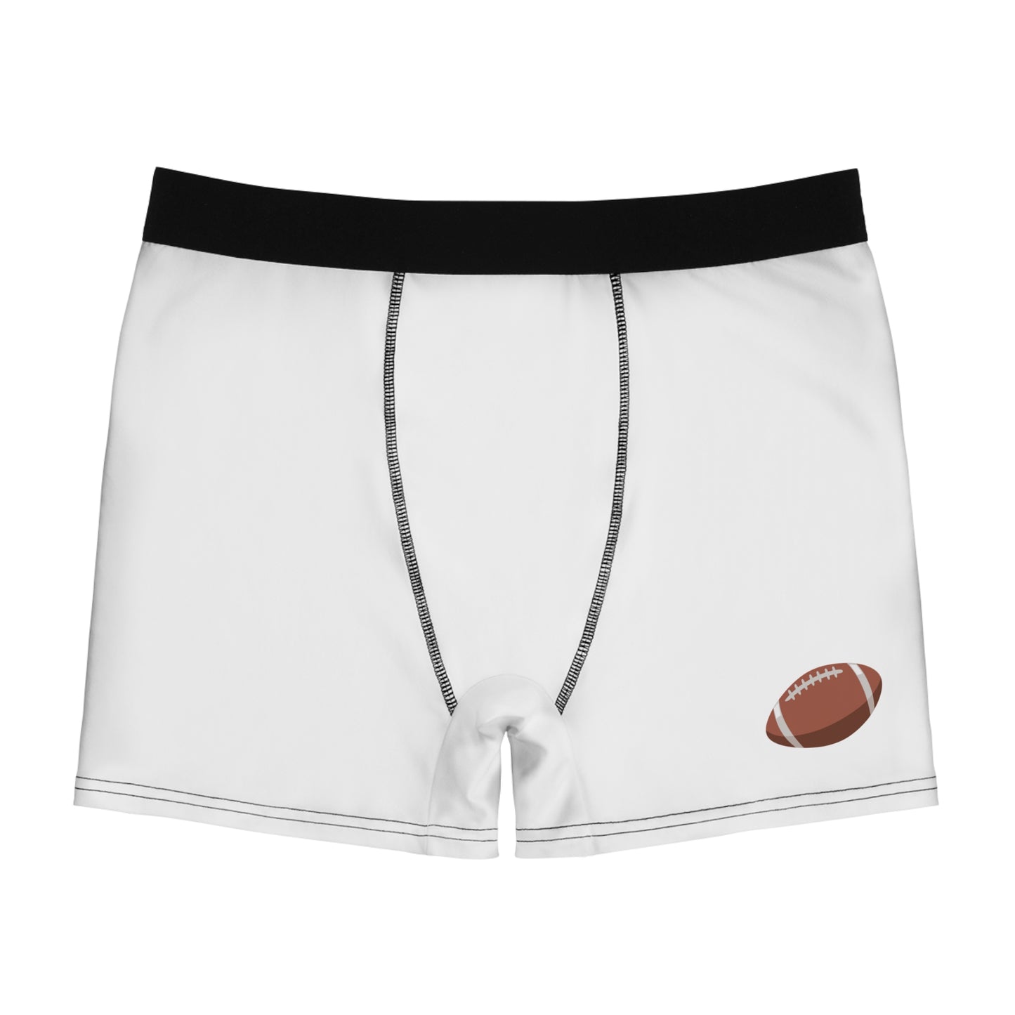 Football-Themed Men's Boxer Briefs for Couch Coaches, Men's Sports Boxer, Men's Football Underwear