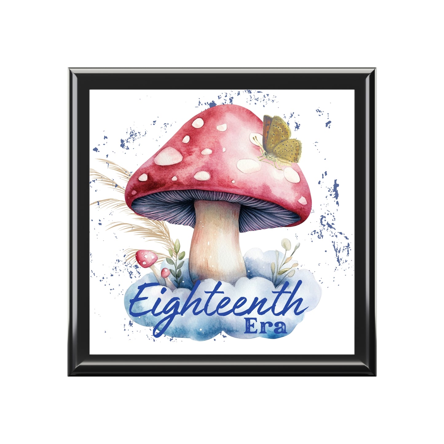 Eighteenth Era Keepsake Box - Mushroom Design Jewelry Box - Eighteenth Era