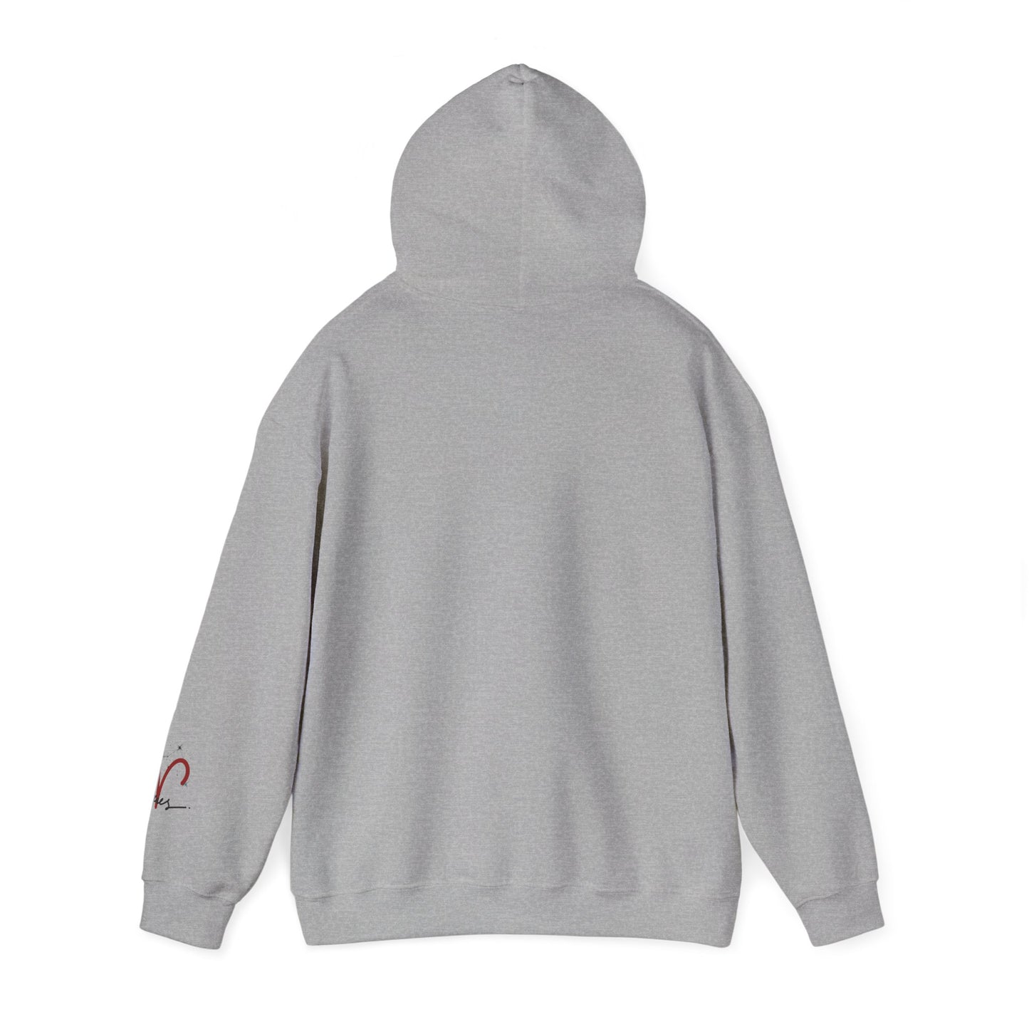 Aries Zodiac Hoodie — Minimal Script Aries Symbol Hoodie