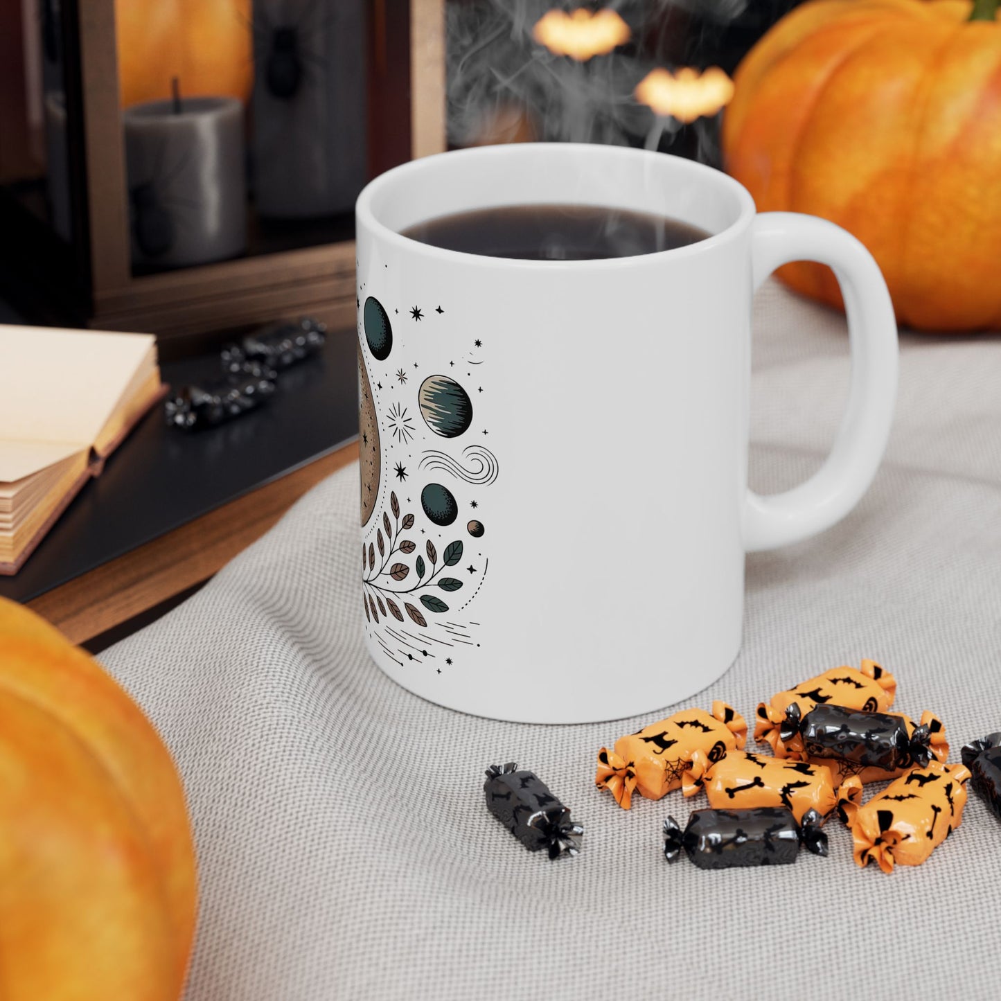 Mystic Yin Yang Ceramic Mug — Celestial Moon & Sun Astrology Coffee Cup (11oz/15oz)