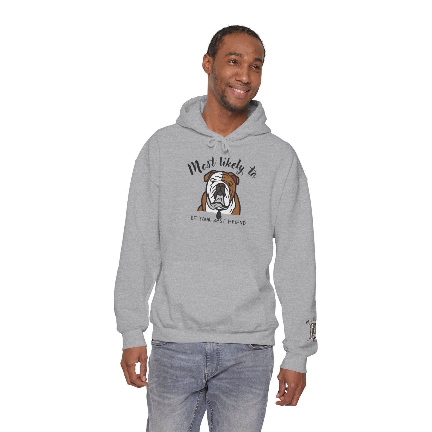 English Bulldog 'Most Likely To Be Your Best Friend' Hoodie