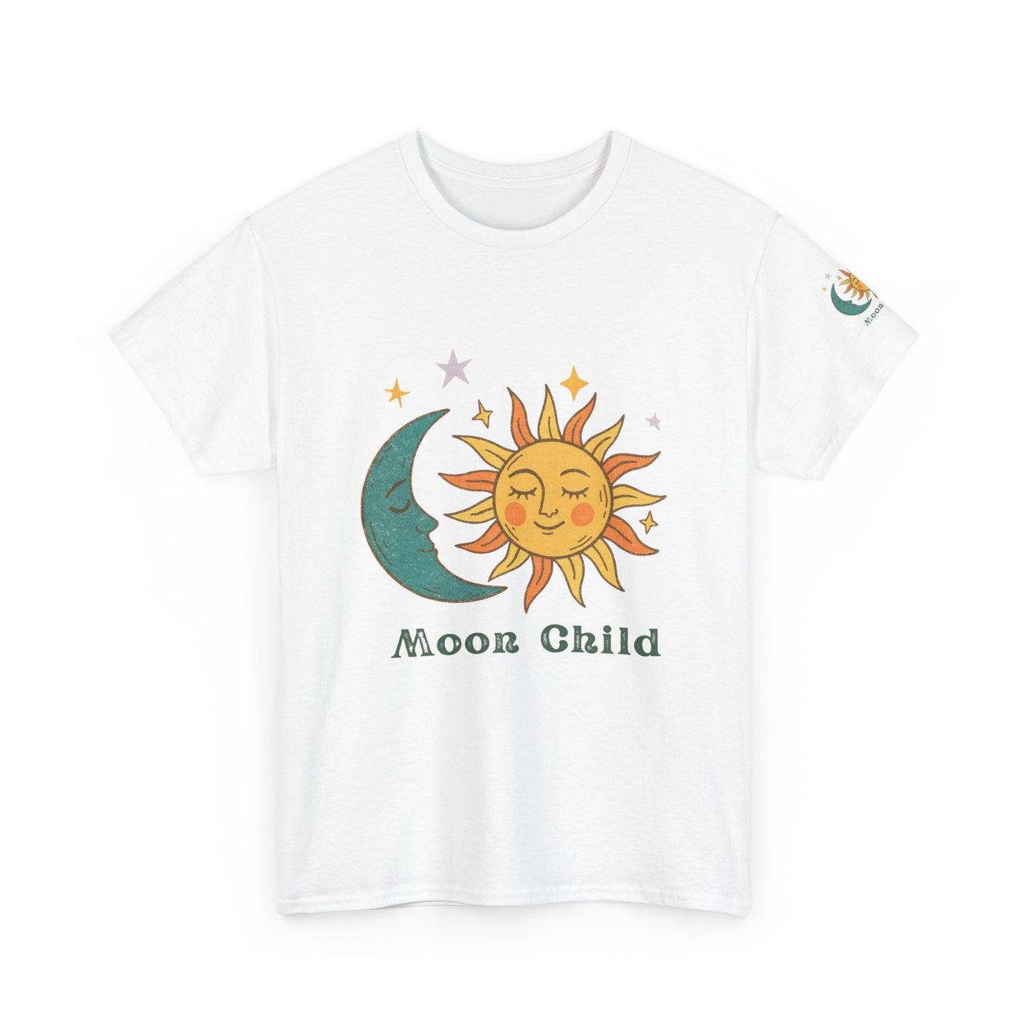 Moon Child T-Shirt — Sun & Crescent Moon Graphic Tee