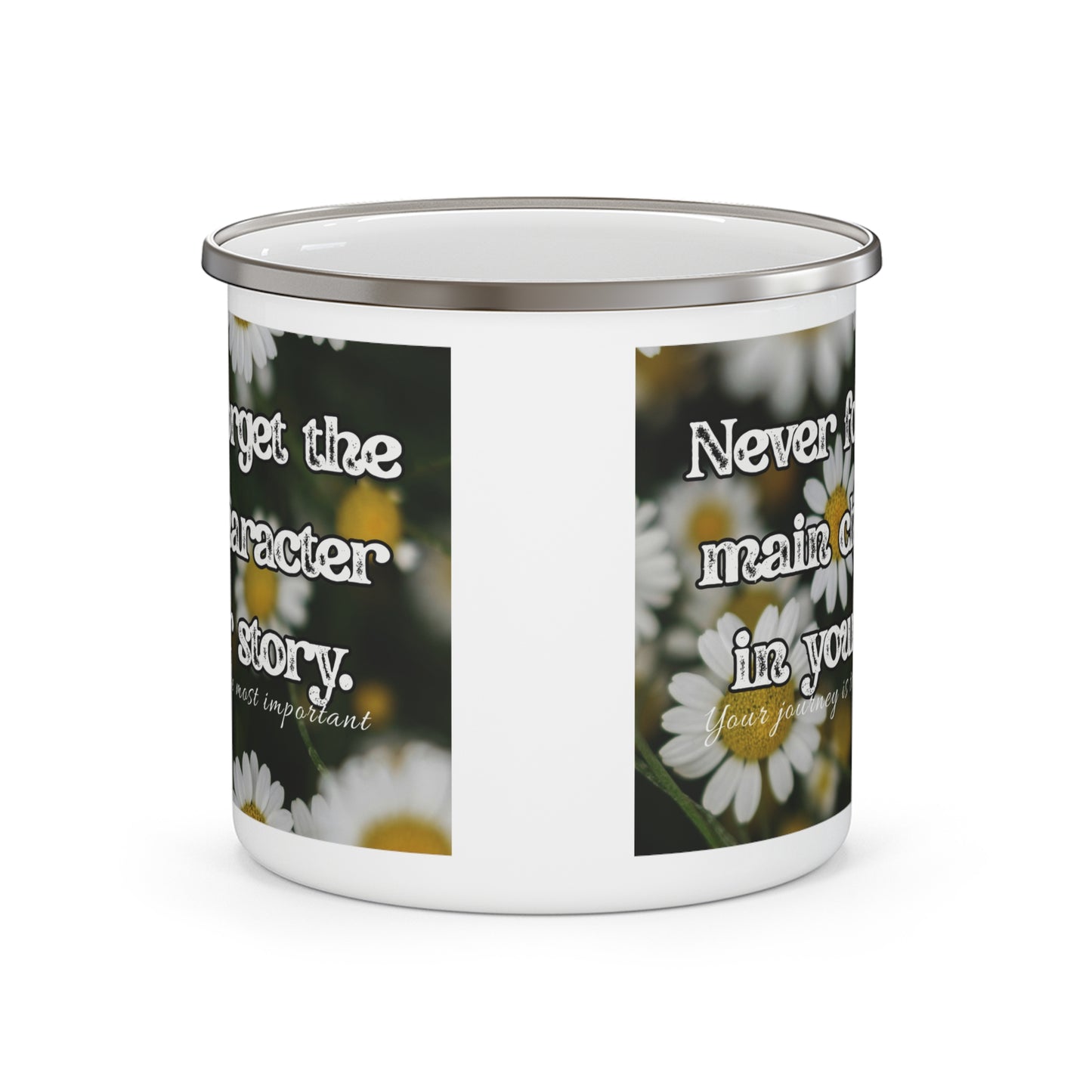 Motivational Camping Mug, Motivational Camping Cup, Enamel Camping Mug