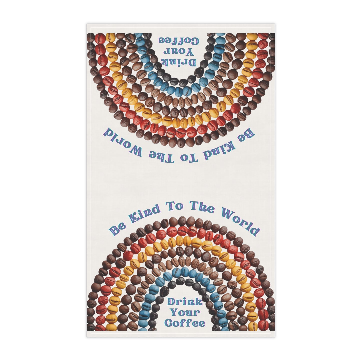 Rainbow Coffee Inspirational Tea Towels, Coffee Lover Gift