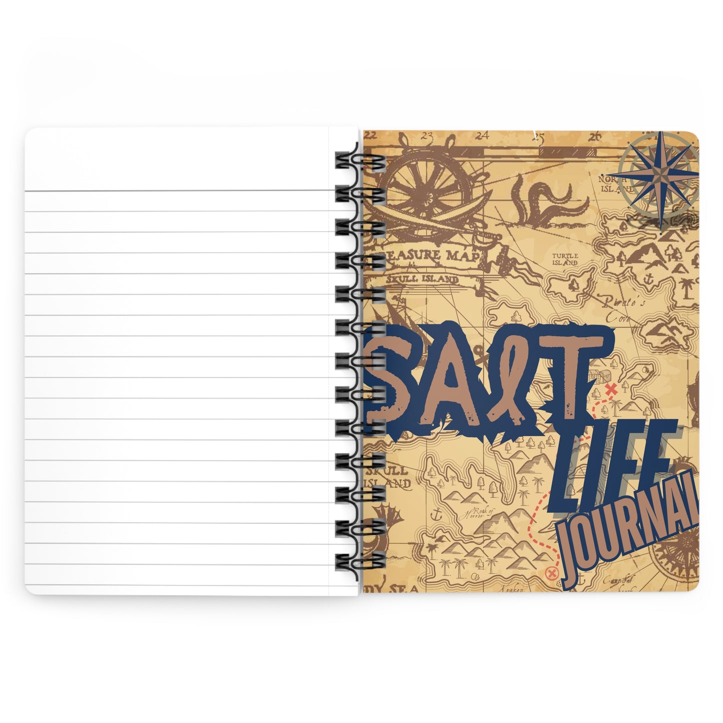 Salt Life Spiral Bound Journal - Adventure Ready Notebook for Beach Lovers