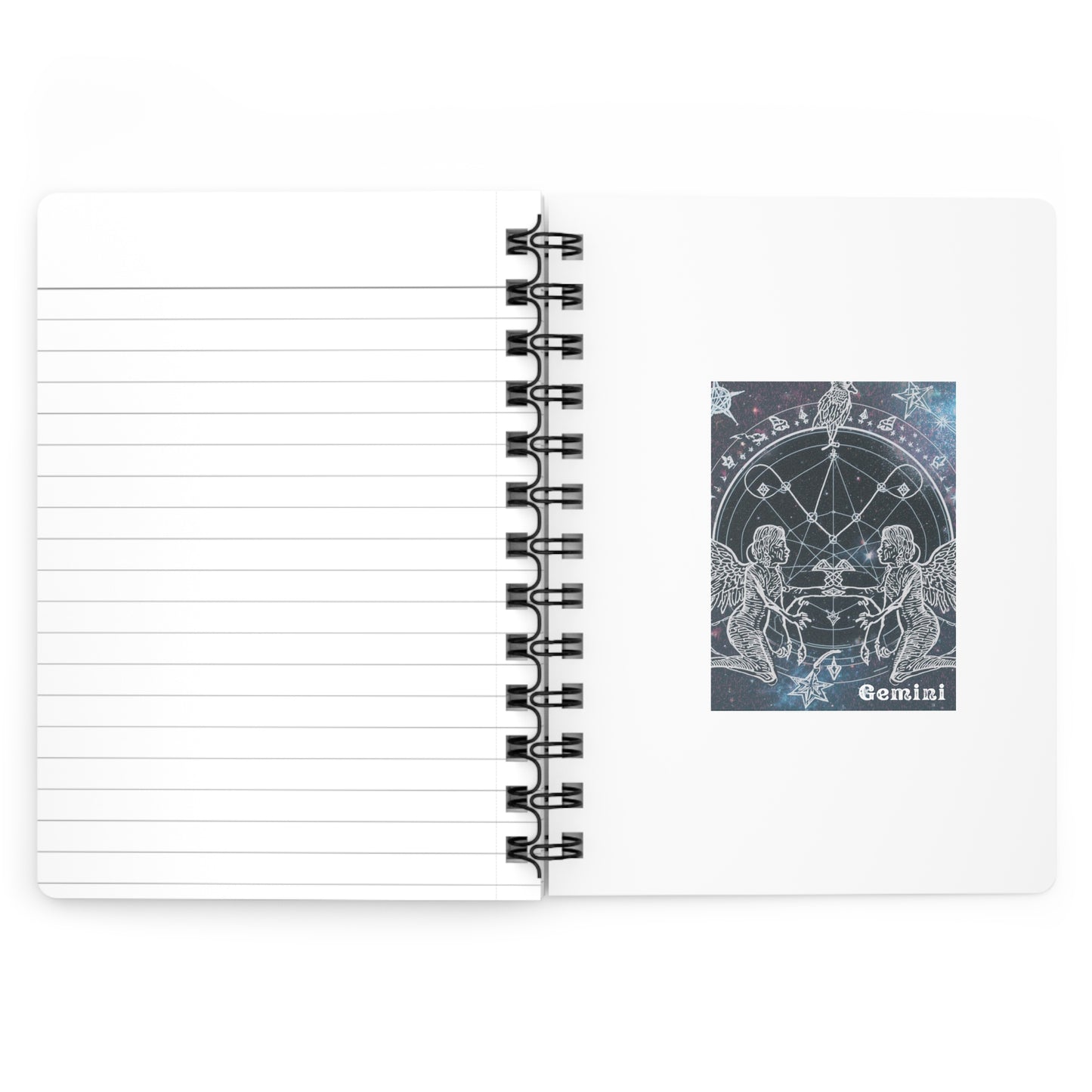 Gemini Astrology Spiral Bound Journal - Cosmic Design for Star Sign Lovers