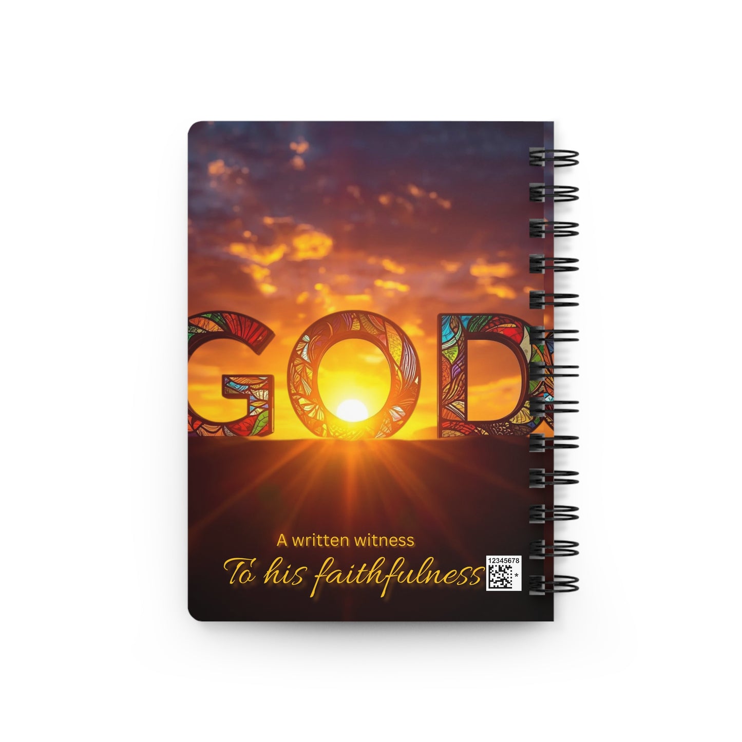 Inspirational Spiral Bound Journal: A Written Witness to His Faithfulness