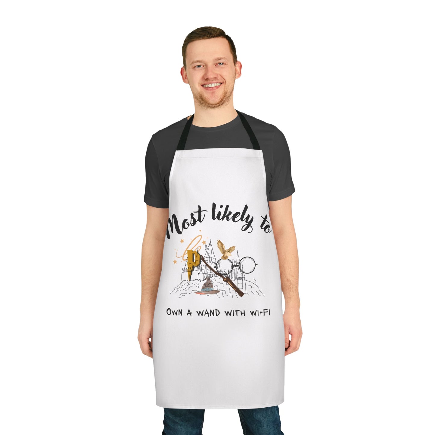 Magical Apron with 5-Color Straps, Quirky Cooking Gift for Wizards, Way to Spice Up Your Kitchen, Unique Kitchenware for Parties, [...]