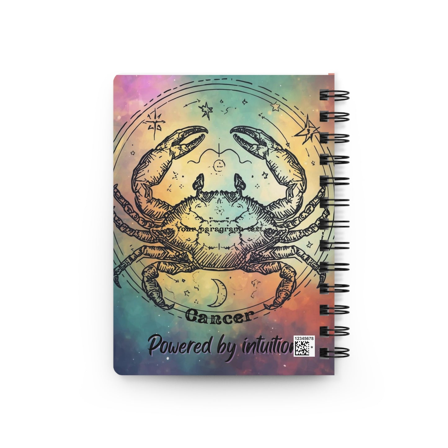 Astrology Spiral Bound Journal - Cancer Zodiac | Powered by Intuition