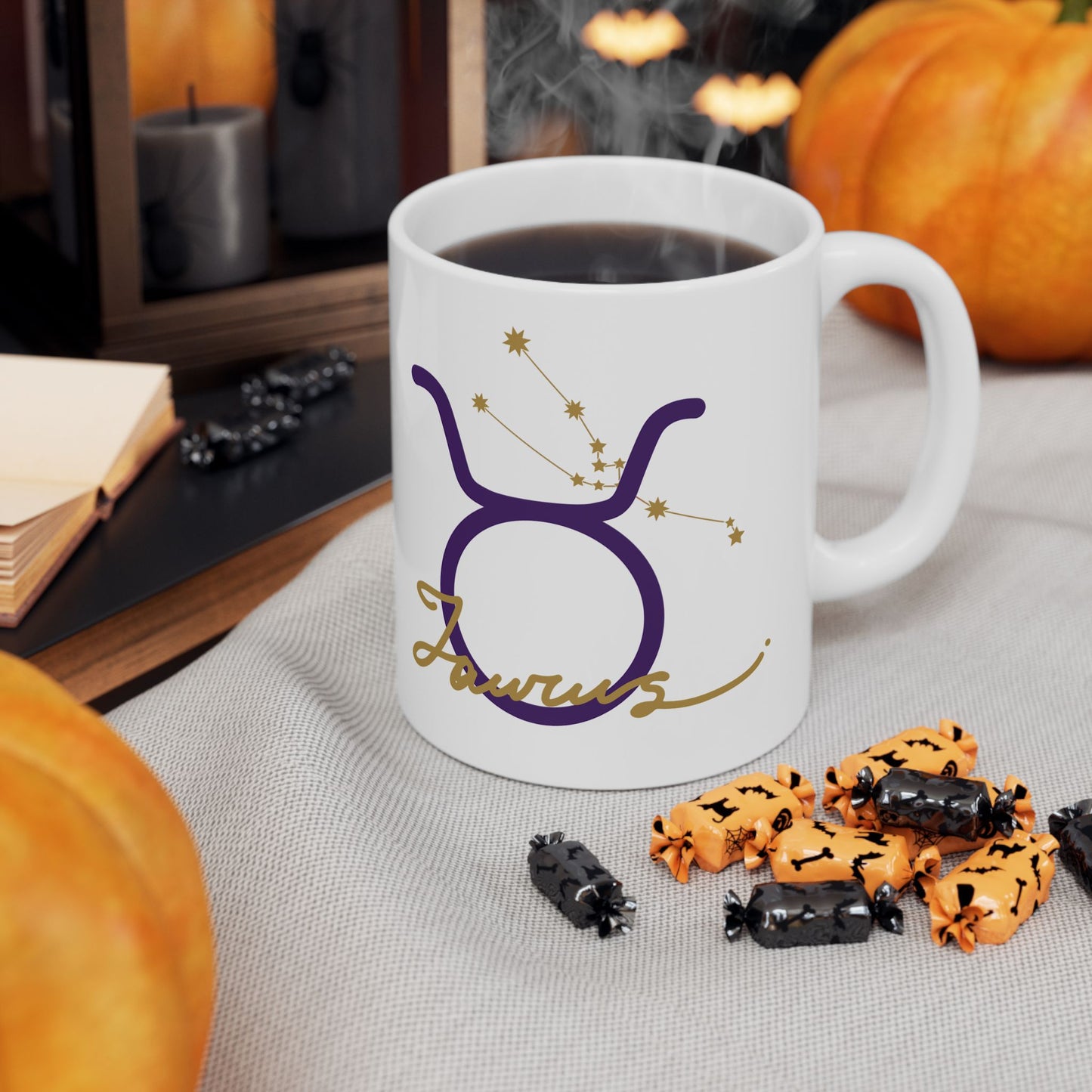 Taurus Constellation Ceramic Mug – Zodiac Astrology Coffee Cup (11oz & 15oz)