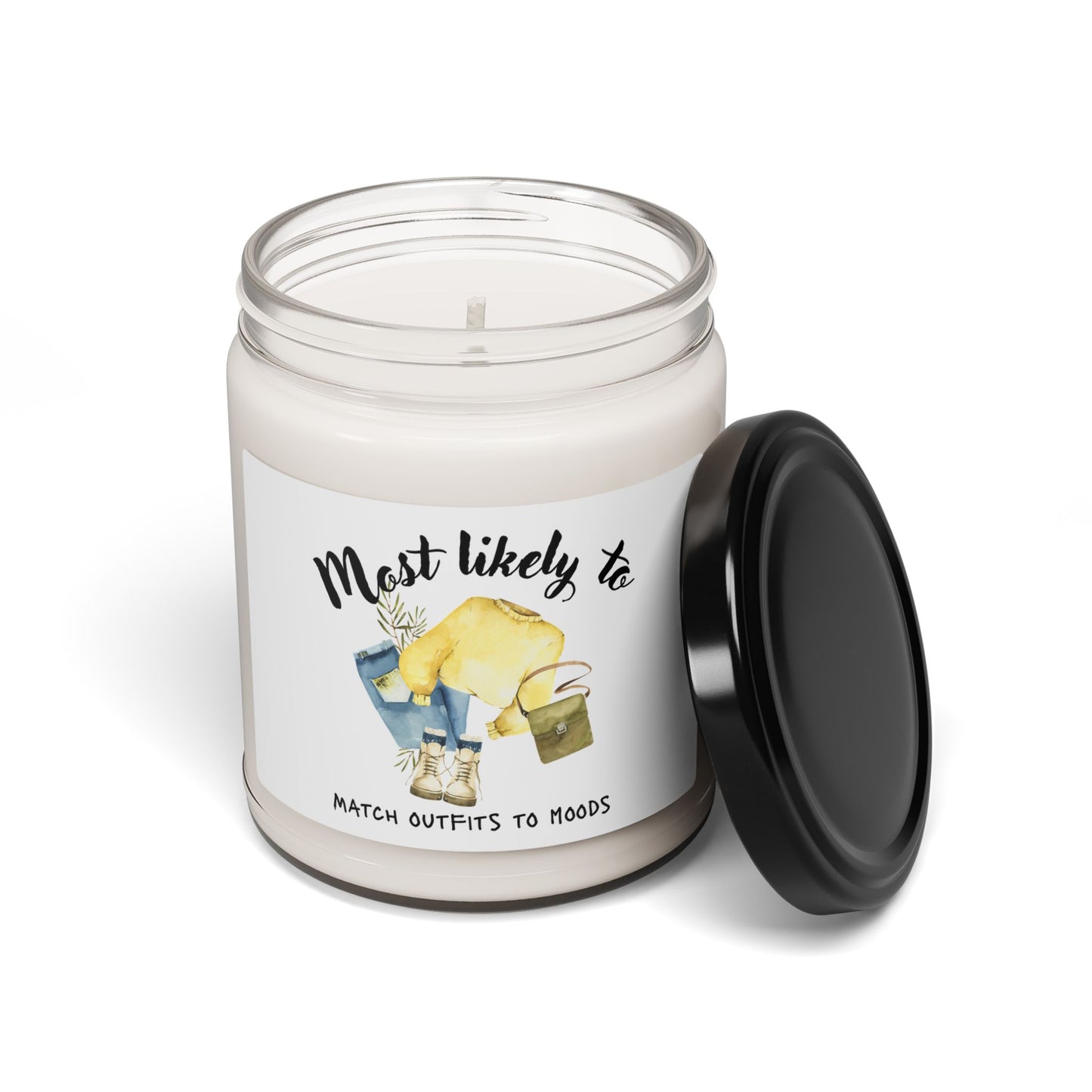 Scented Soy Candle - Most Likely To Match Outfits to Moods, Relaxing Gift, Home Decor, Self-Care Essential, Unique Candle