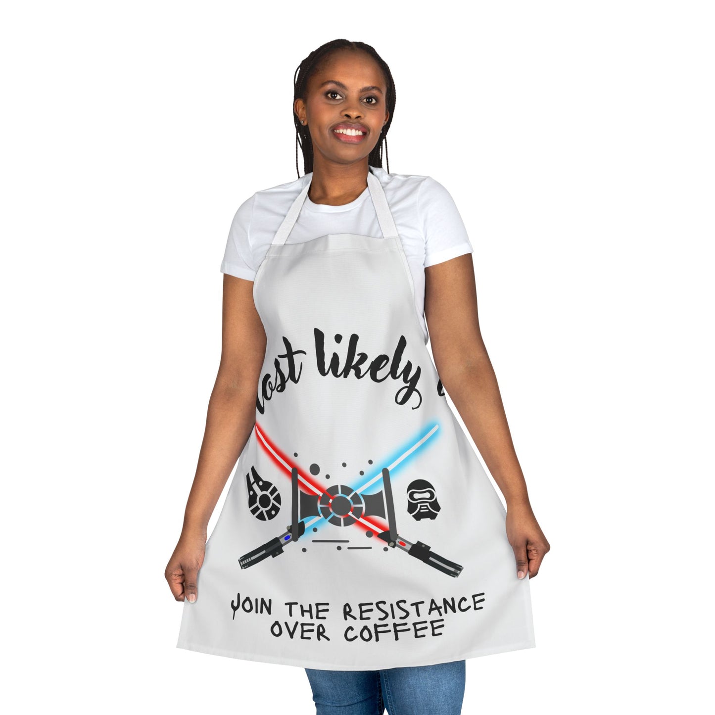 Star Wars Themed Apron, Coffee Lover Gift, Cooking Gift for Men, Geeky Kitchenware, Funny Cooking Accessory