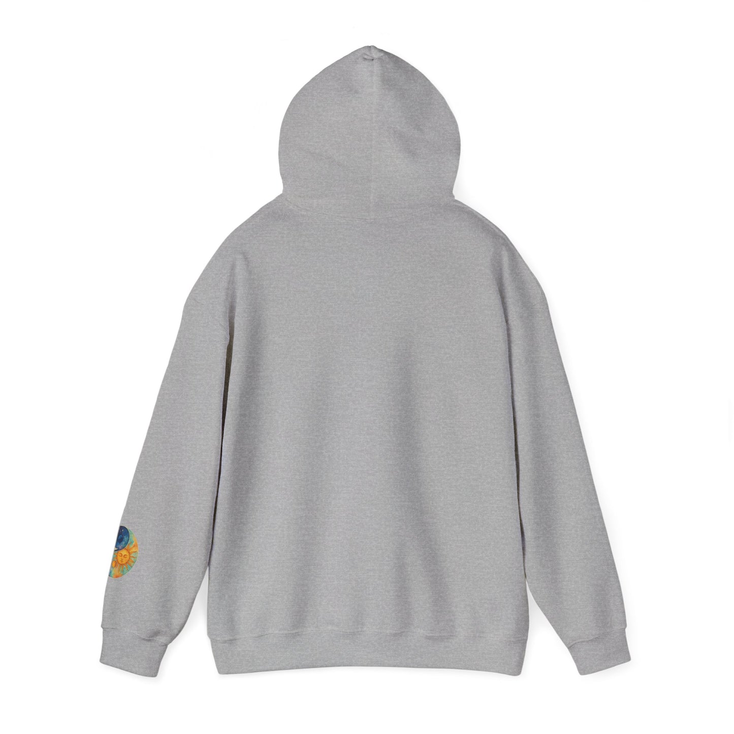 Sun and Moon Yin Yang Hoodie — Celestial Sun & Moon Graphic Sweatshirt