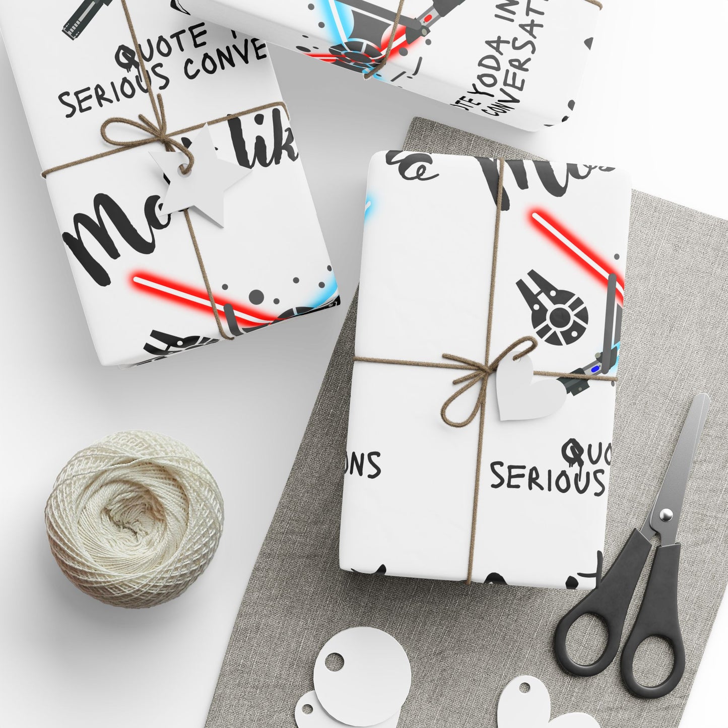 Movie Buff Wrapping Paper, Star Wars Themed Wrapping Papers