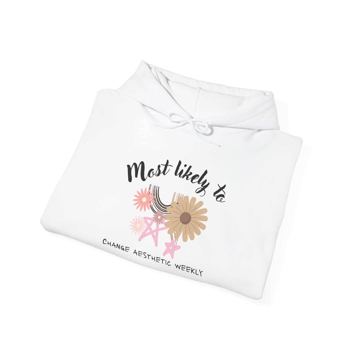 Unisex Heavy Blend™ Hooded Sweatshirt, flower, aesthetic, whimsy, cute, fun, change mind