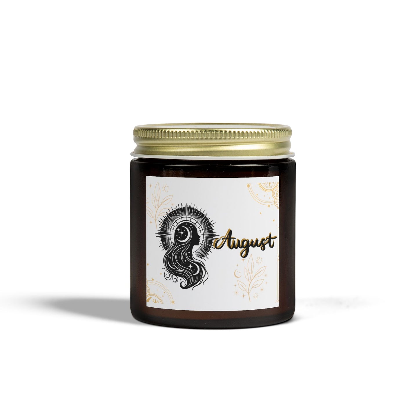 August Candle, August Birthday, Coconut Apricot Scented Candles - August Design, Artisan Candles, Home Fragrance, Relaxation Gift, Eco-Friendly Decor