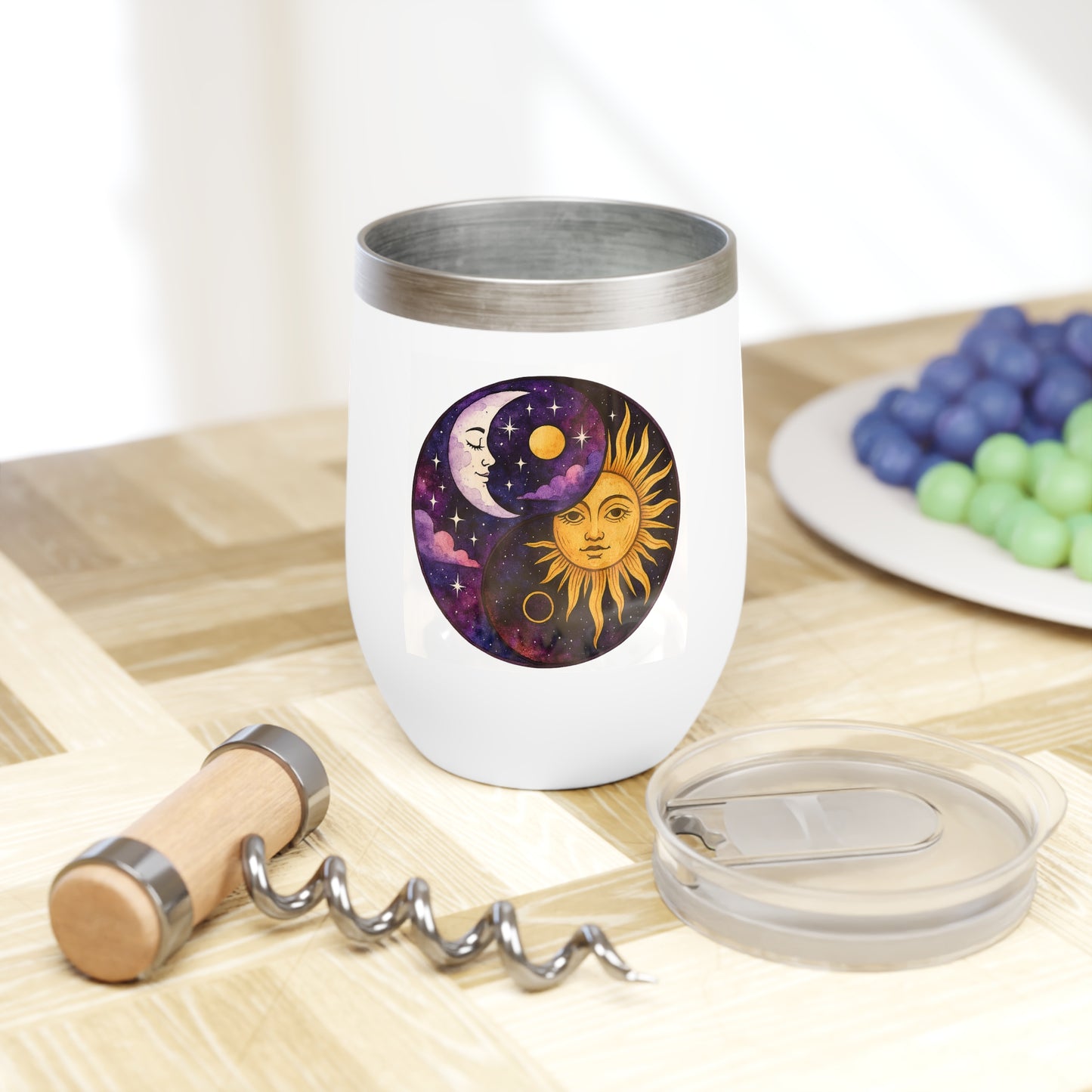 Sun & Moon Yin Yang Chill Wine Tumbler