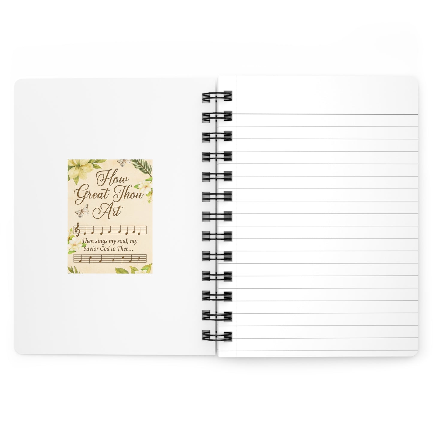 Inspirational Spiral Bound Journal - How Great Thou Art