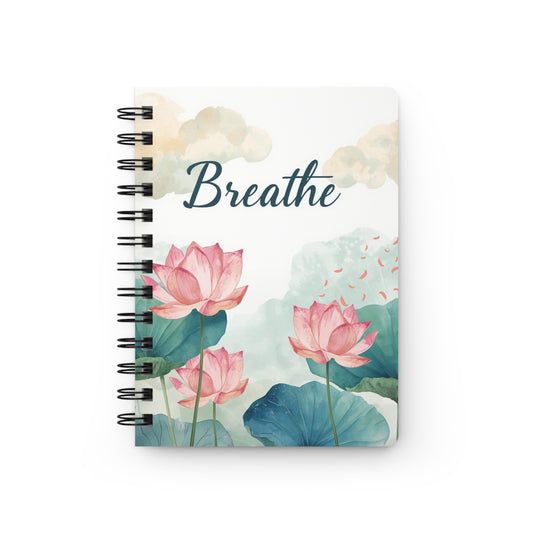Personalize, Serene Breathe Spiral Bound Journal