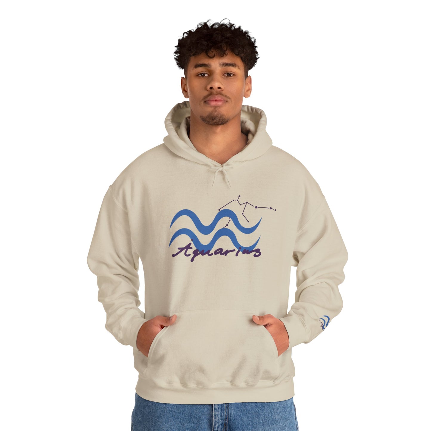 Aquarius Zodiac Hoodie — Water-Bearer Constellation Graphic Sweatshirt