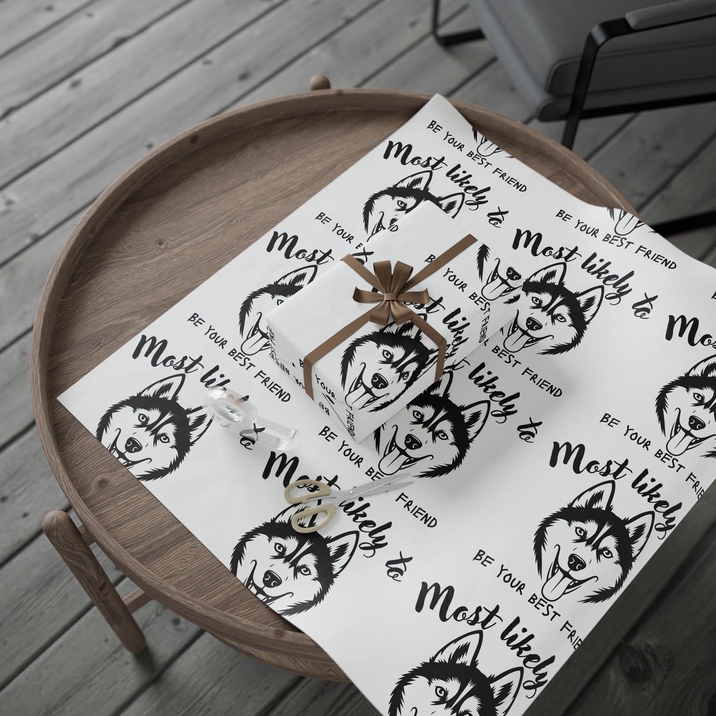Husky Wrapping Paper, Husky Lover, Husky gift wrap, Wrapping Papers