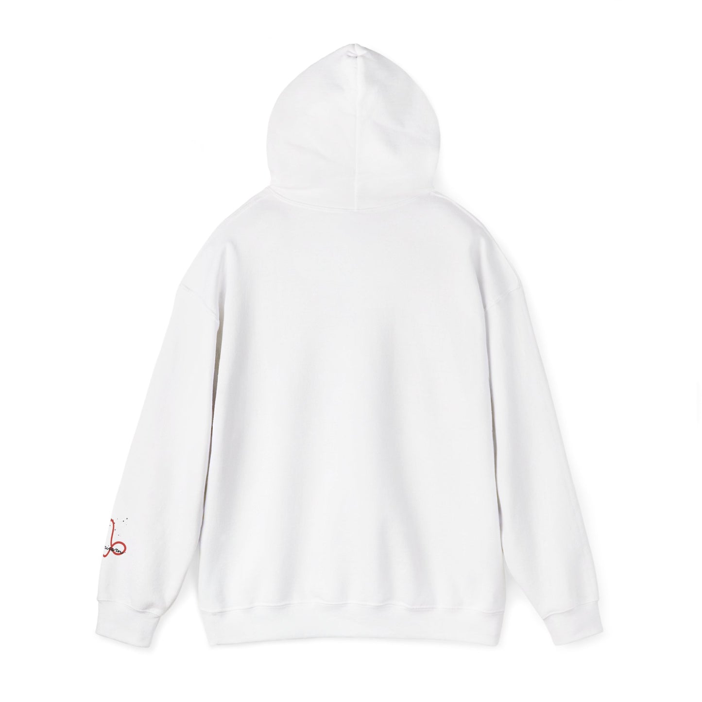Capricorn Zodiac Hoodie — Red Script Astrology Sign Sweatshirt