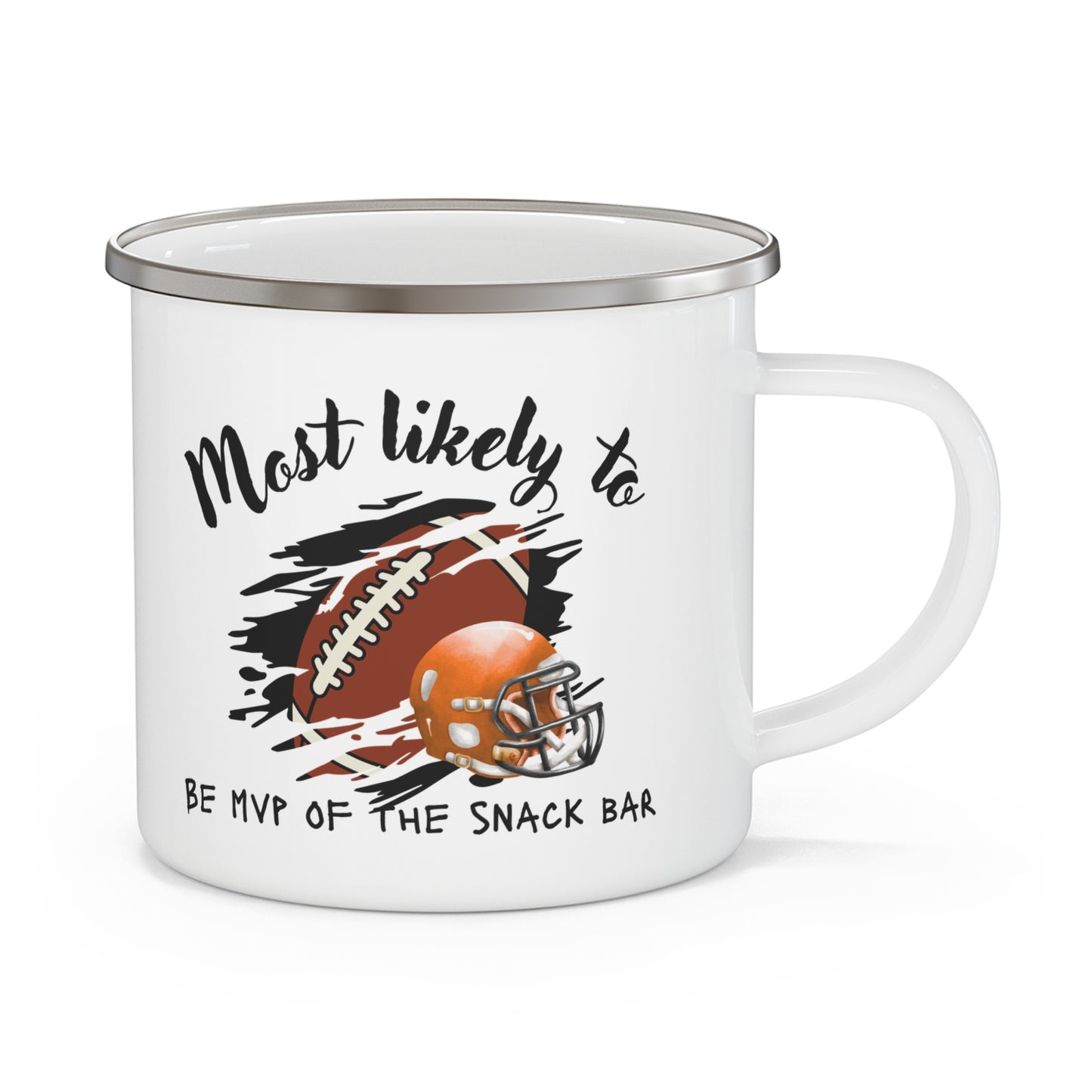 Football MVP Camping Mug - Perfect Gift for Tailgating & Outdoor Adventures, Sports mug