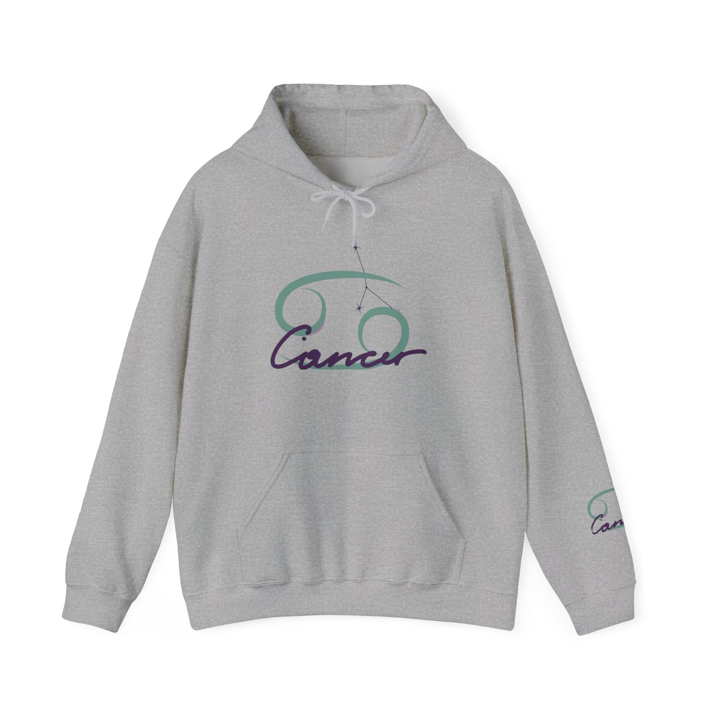 Cancer Zodiac Hoodie – Minimal Astrological Sign Pullover (June–July)