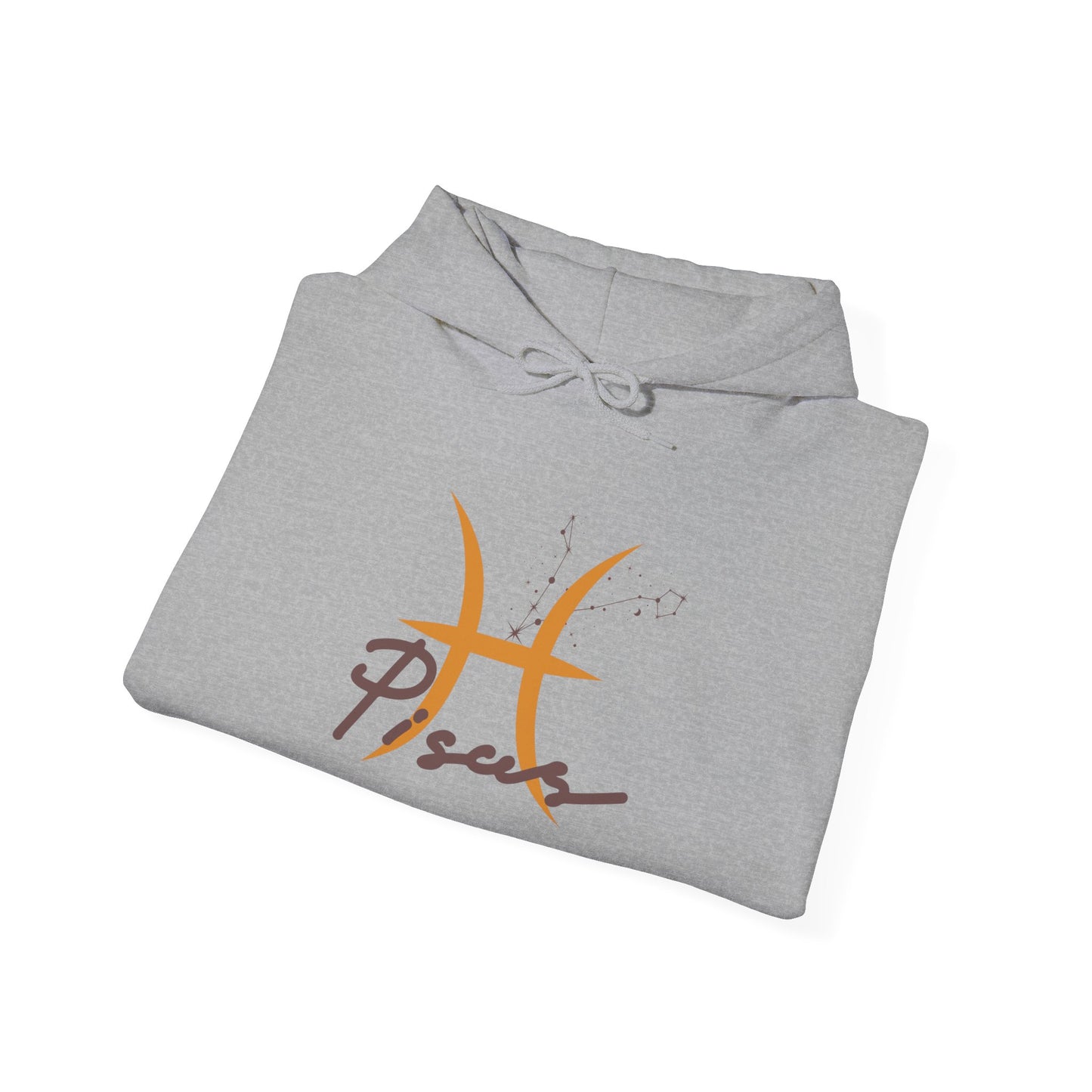 Pisces Zodiac Hoodie — Minimal Gold Astrology Sweatshirt