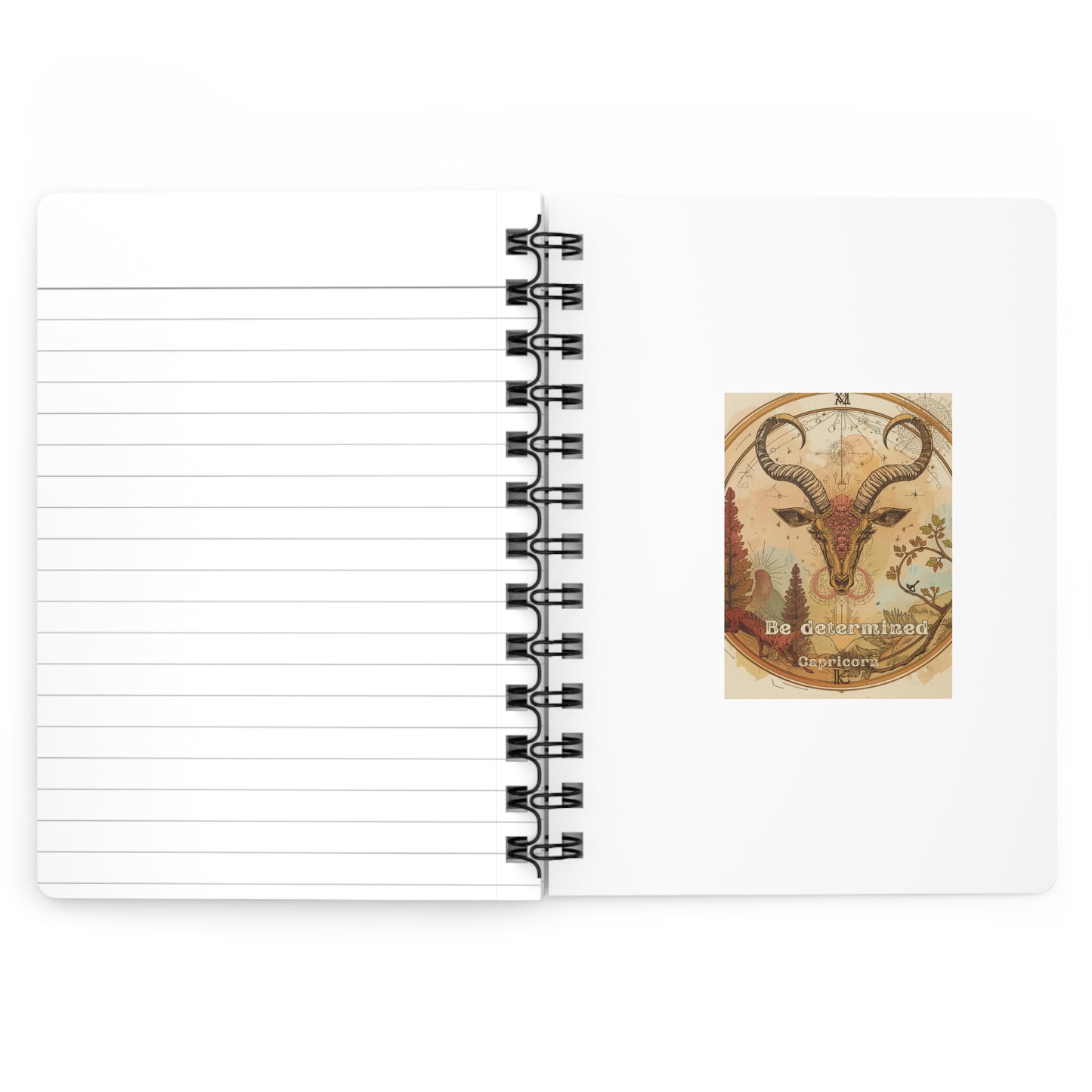 Capricorn Spiral Bound Journal – Be Determined