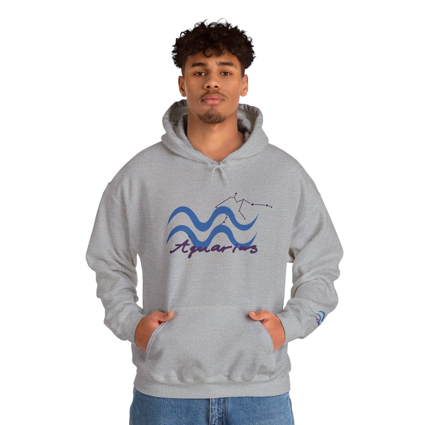 Aquarius Zodiac Hoodie — Water-Bearer Constellation Graphic Sweatshirt