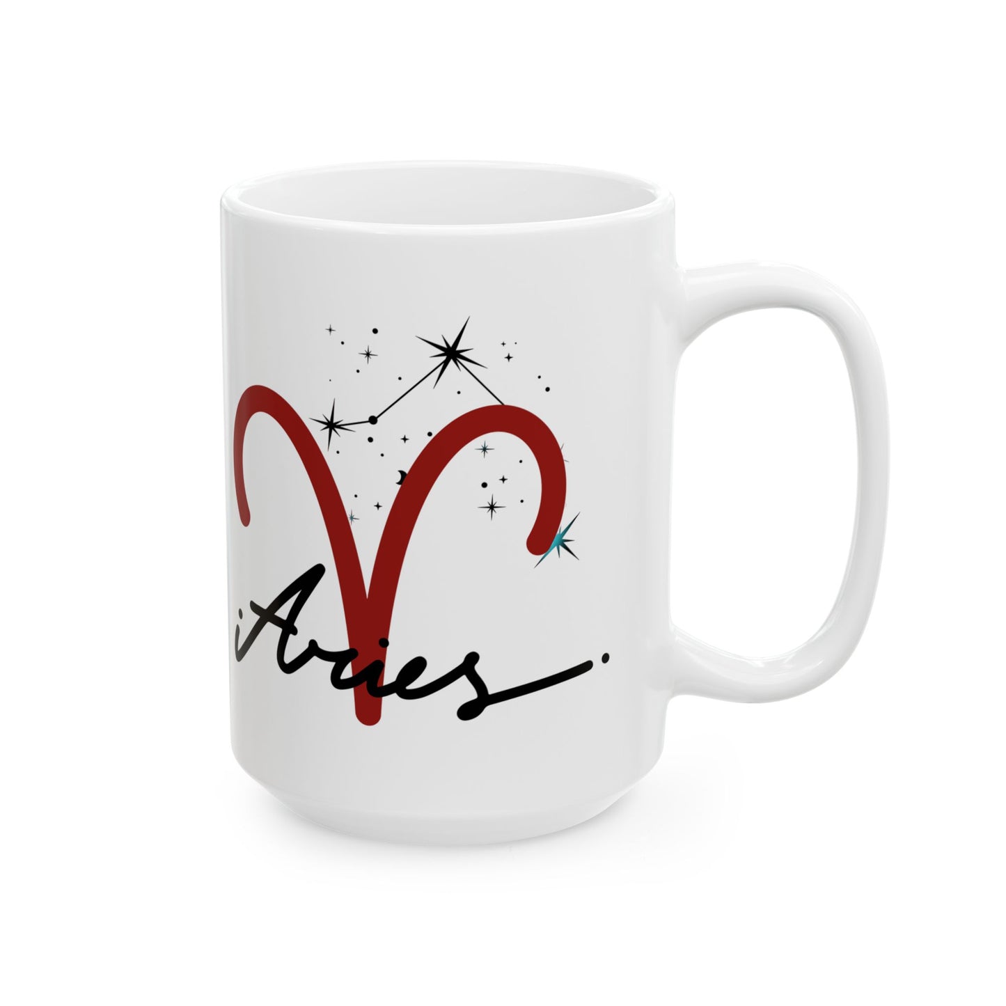 Personalize Aries Ceramic Mug — Coffee Cup (11oz & 15oz)