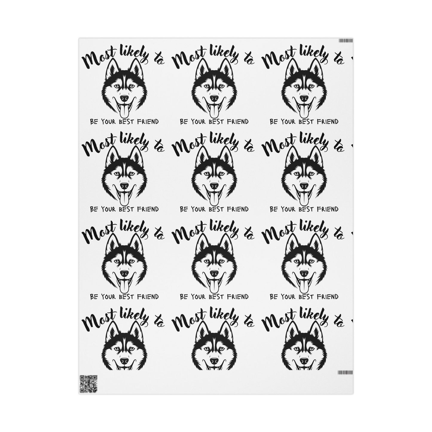 Husky Wrapping Paper, Husky Lover, Husky gift wrap, Wrapping Papers