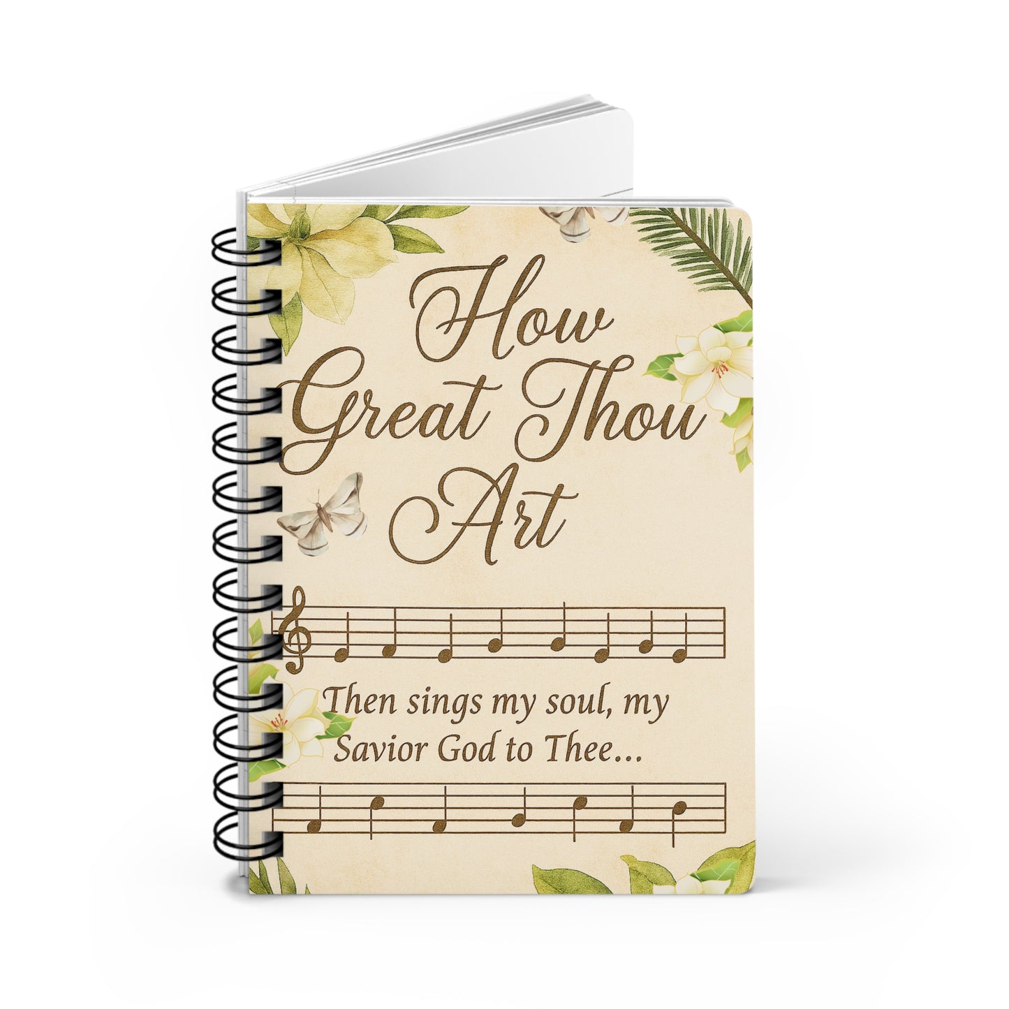 Inspirational Spiral Bound Journal - How Great Thou Art