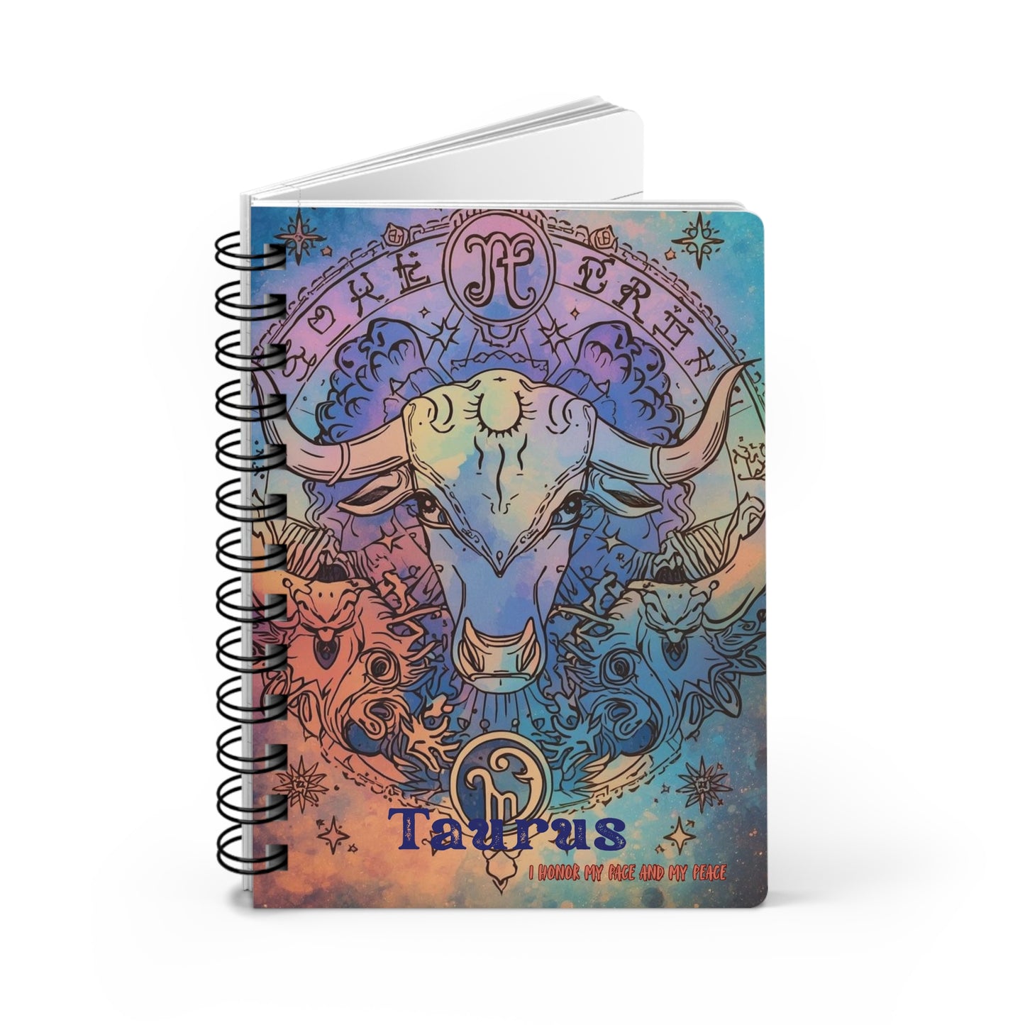 Taurus Spiral Bound Journal - A Unique Gift for Astrology Lovers