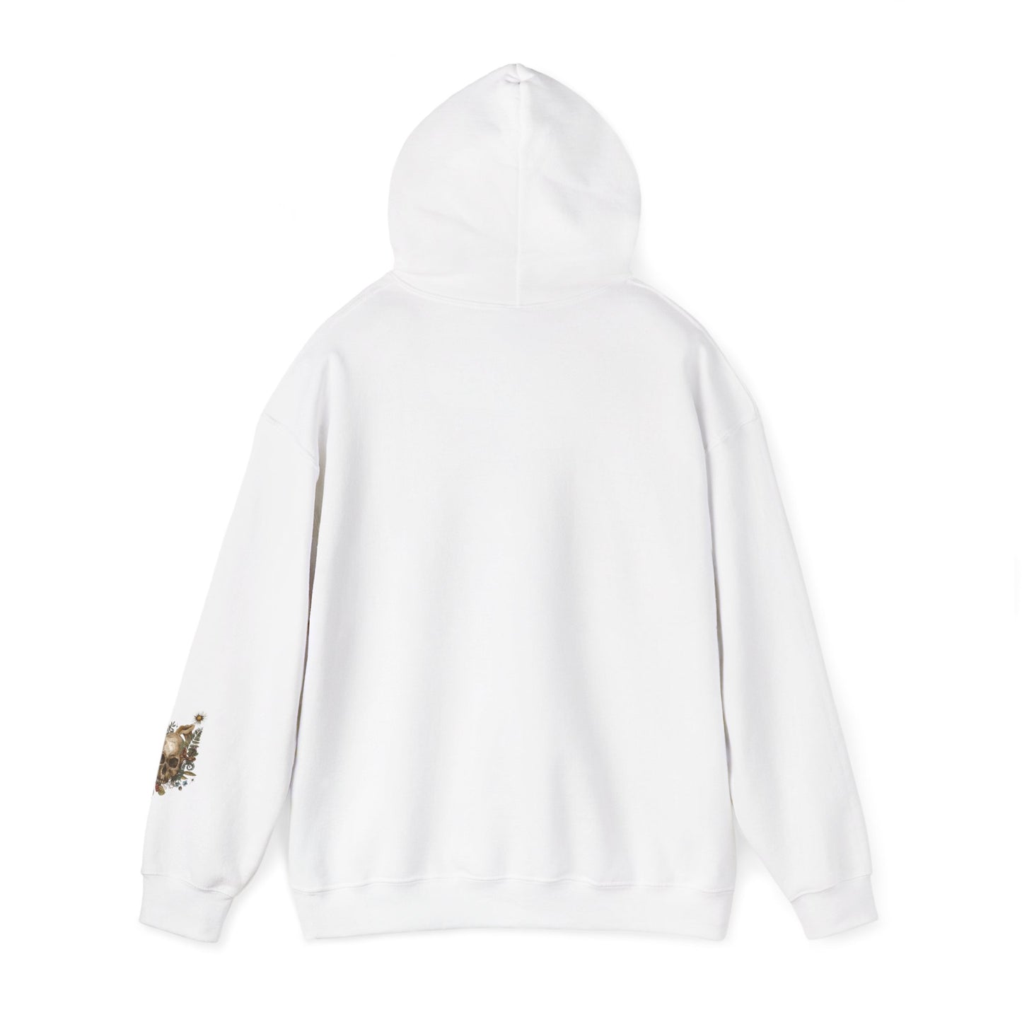 Skull & Mushrooms Hoodie — Vintage Floral Skull Graphic Pullover