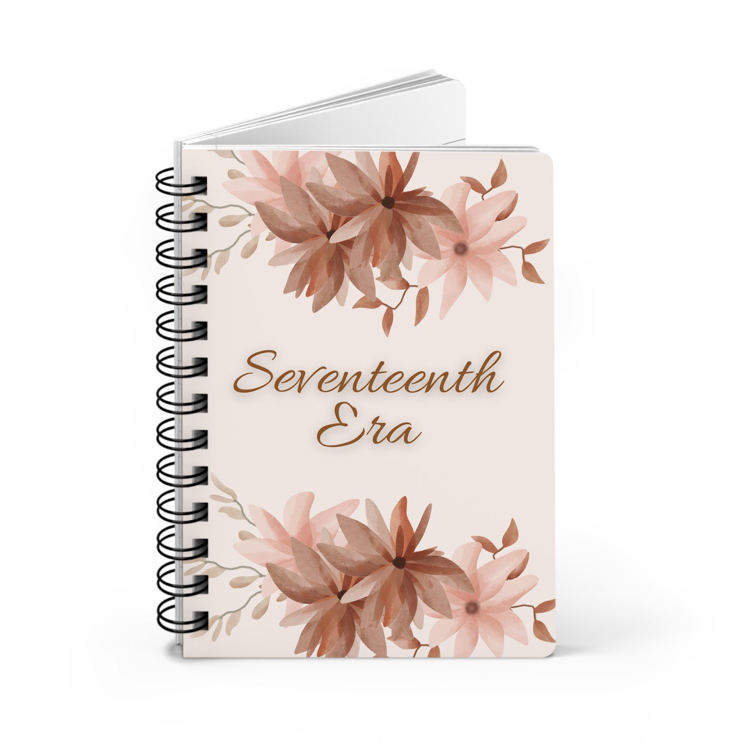 Personalize, Seventeenth Era Journal - 17th Era Journal - Seventeenth Chapter Journal - Floral Spiral Bound Journal - Seventeenth Era