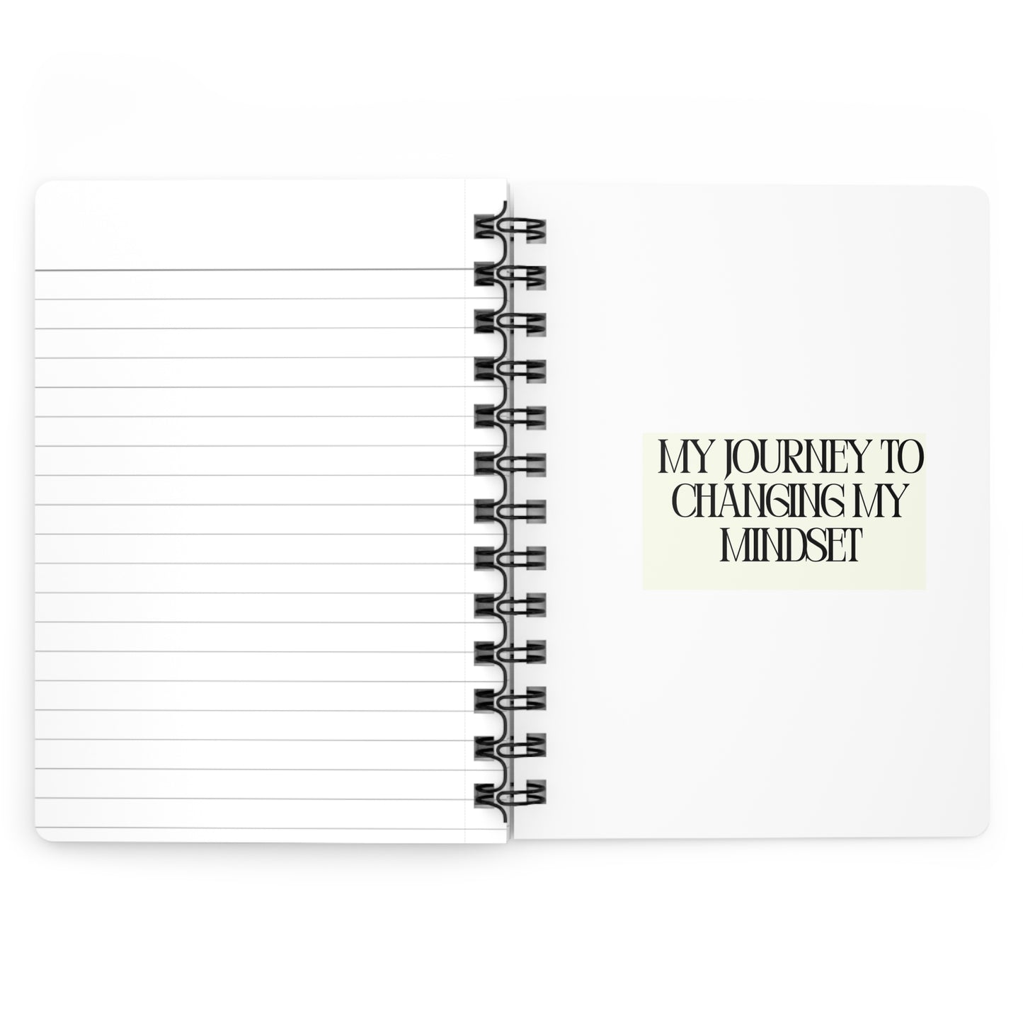Personalize, Mindset Growth Journal - Spiral Bound Notebook for Personal Development