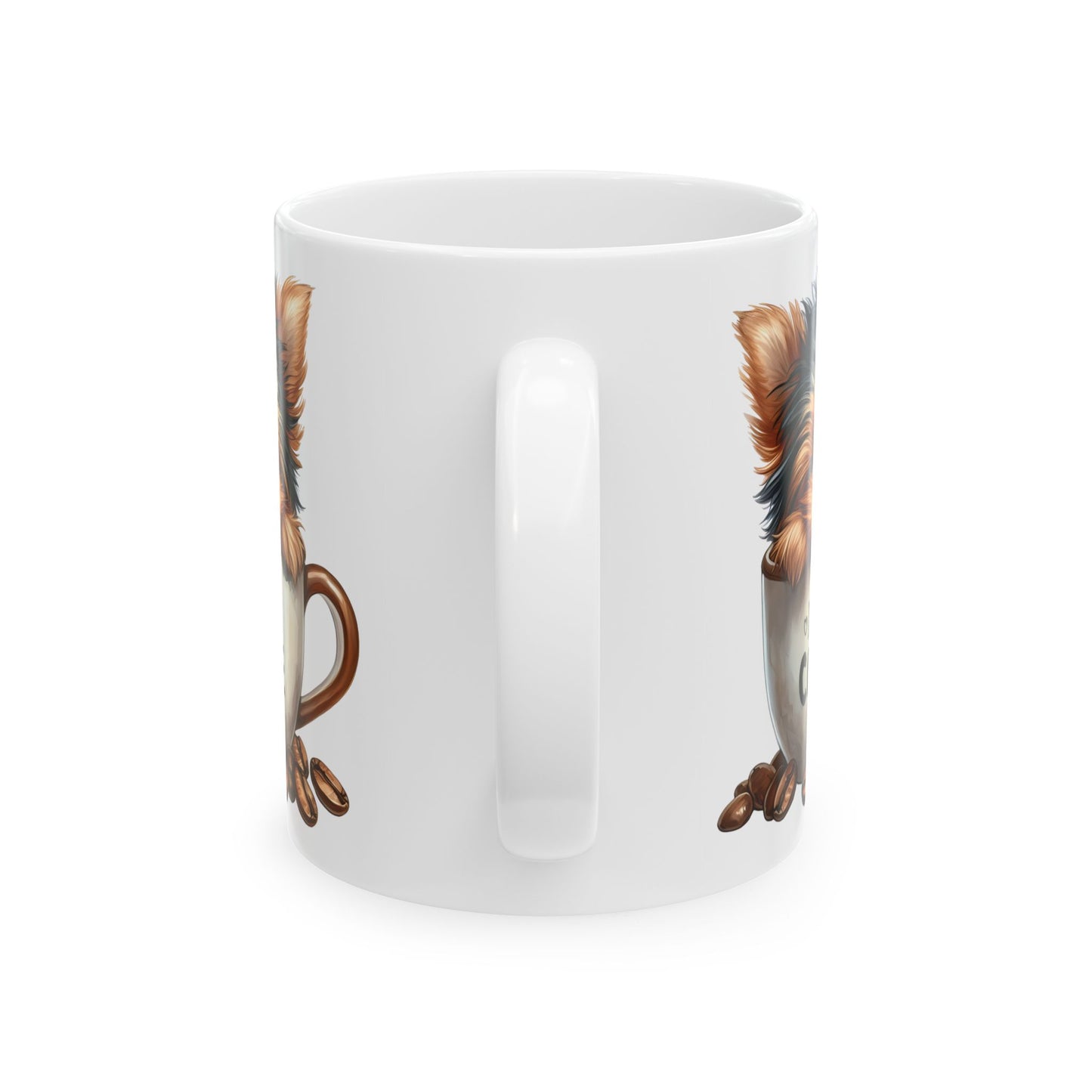 Yorkie Coffee Mug – Cute Yorkshire Terrier “All I Need Is Coffee” Ceramic Mug (11oz & 15oz)
