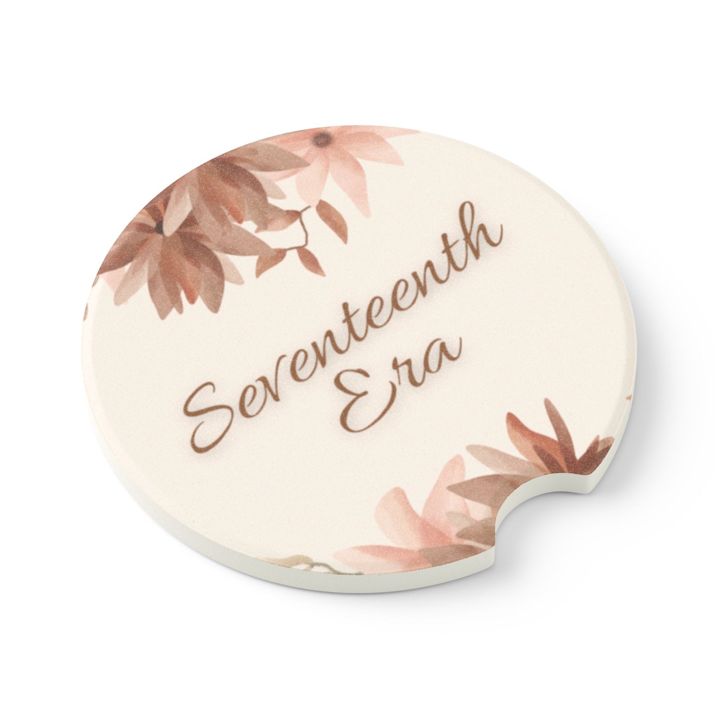 Floral Car Coaster - 'Seventeenth Era' Design