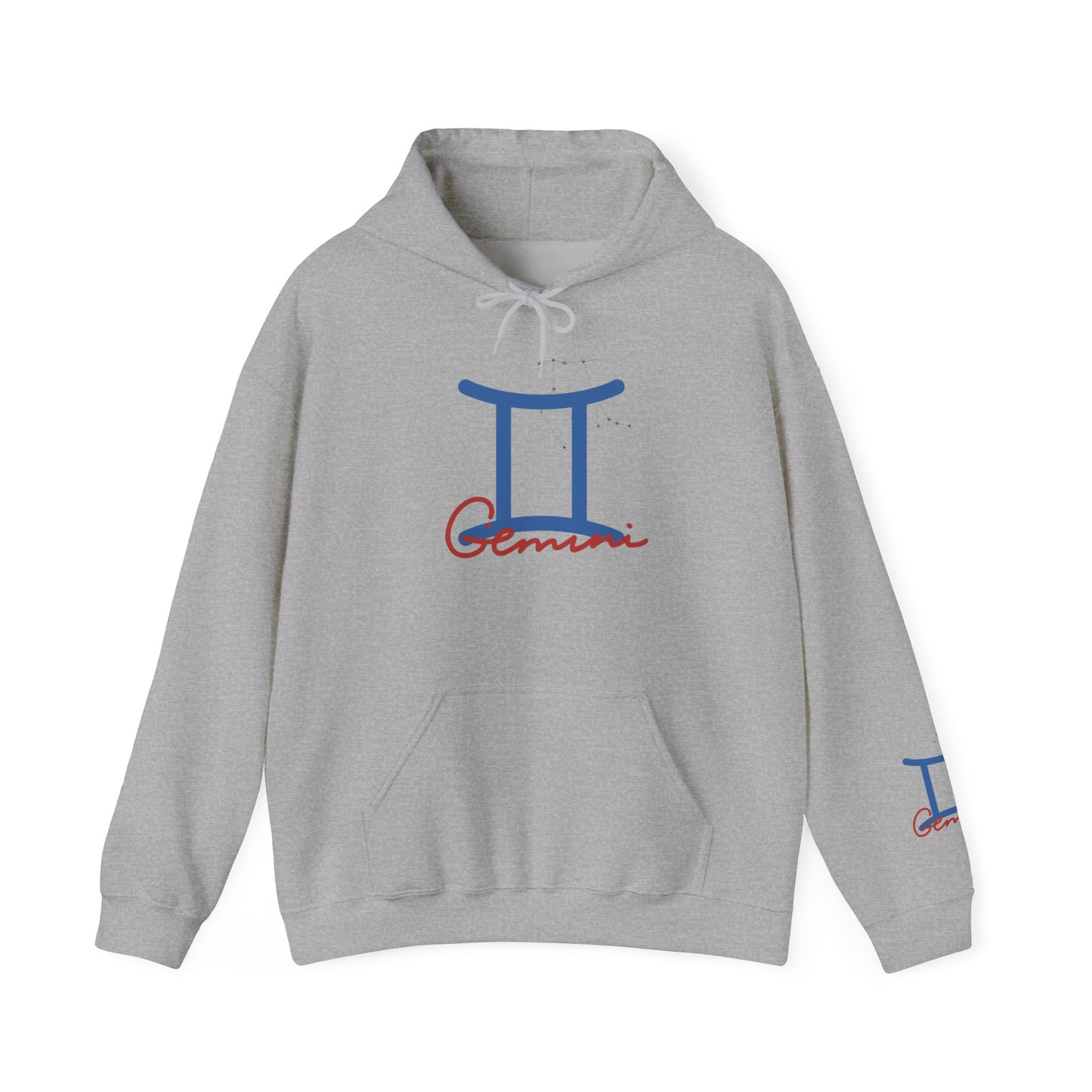 Gemini Zodiac Hoodie – Minimal Astrological Sign Hooded Sweatshirt