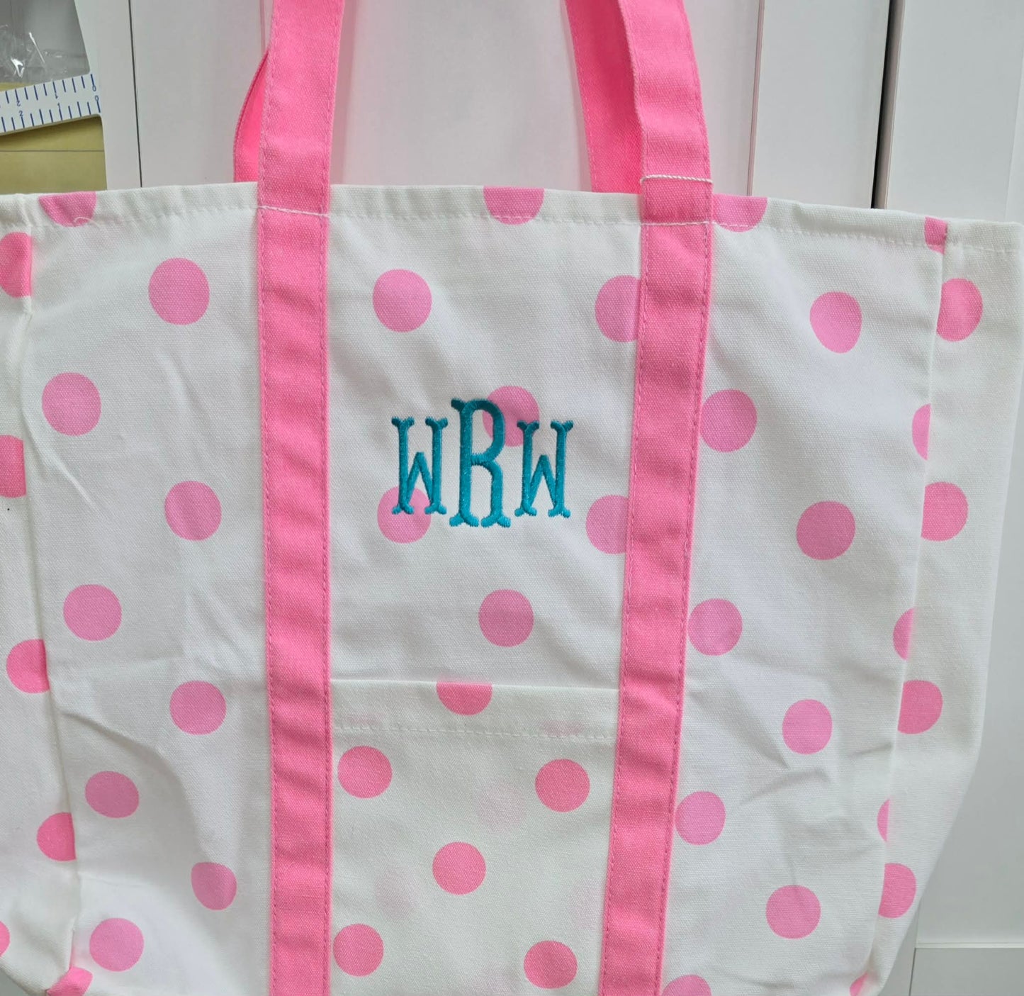 3 Letter Monogram Tote Bag
