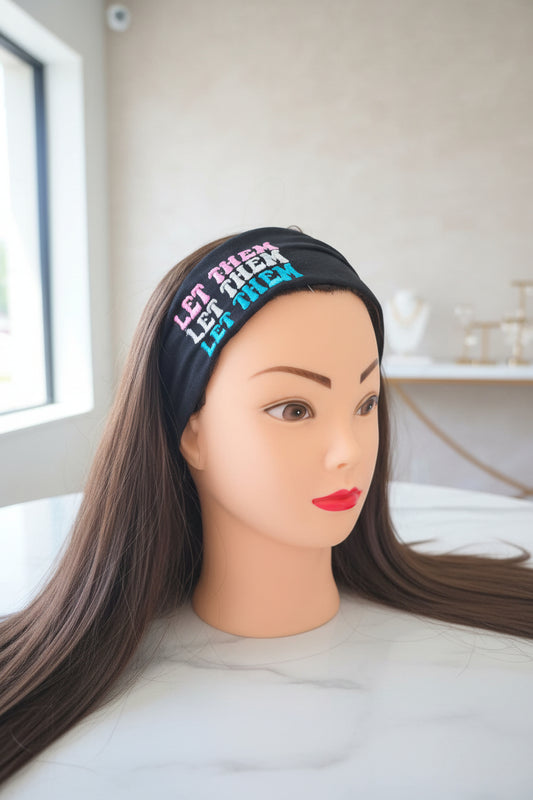 Let Them Emboirdered Headband