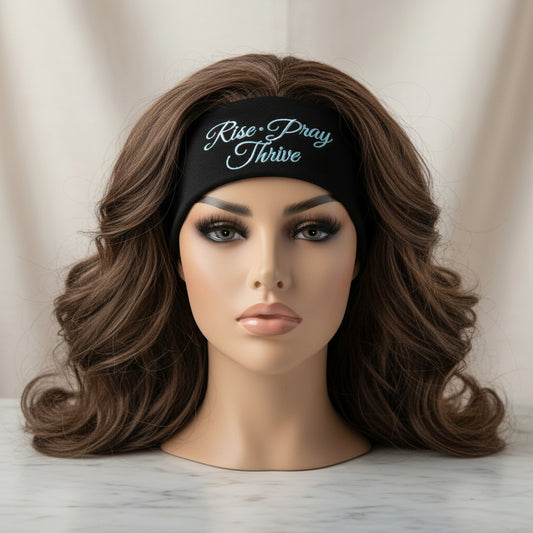 Rise Pray Thrive Emboirdered Headband